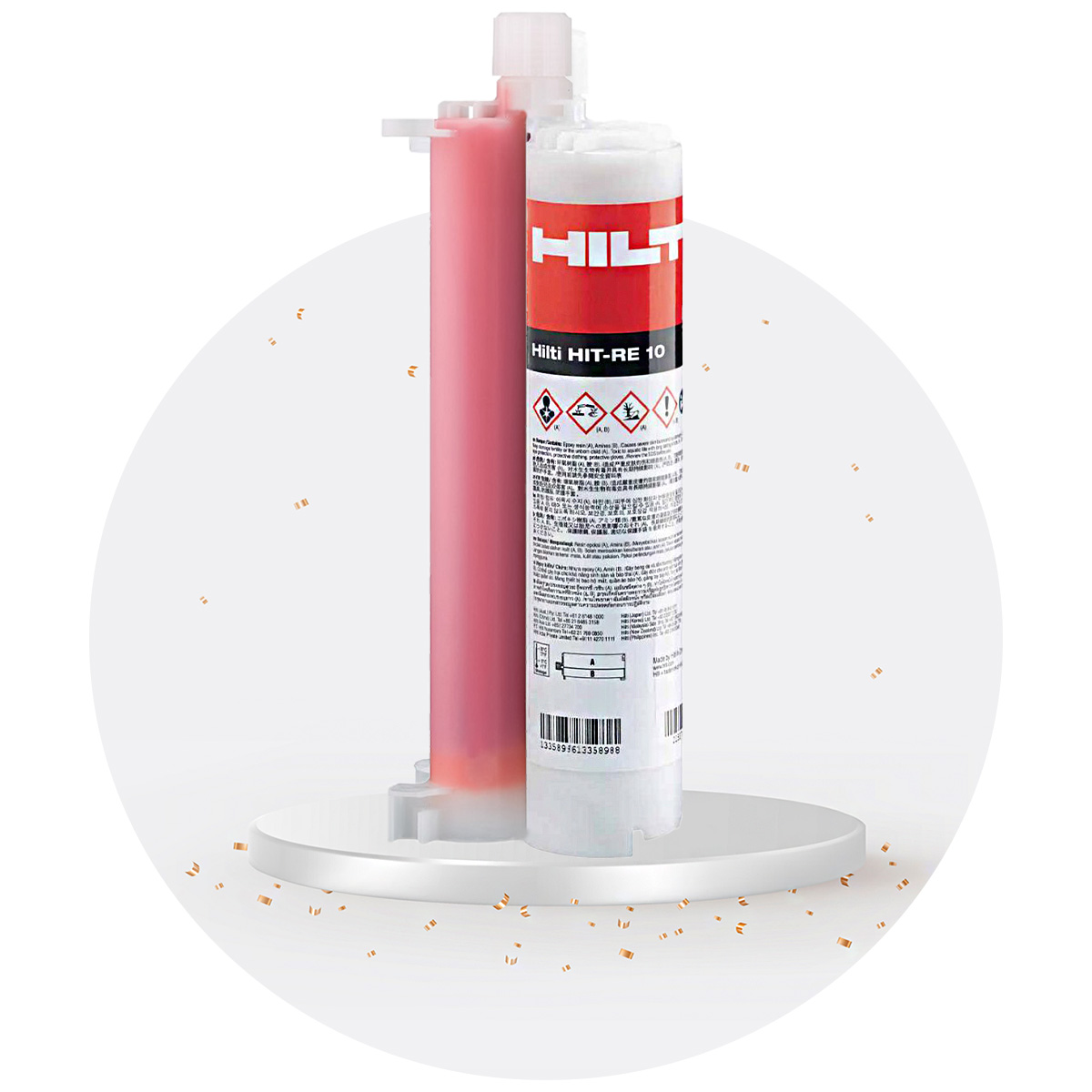 تصویر چسب کاشت میلگرد هیلتی HILTI HIT RE 10