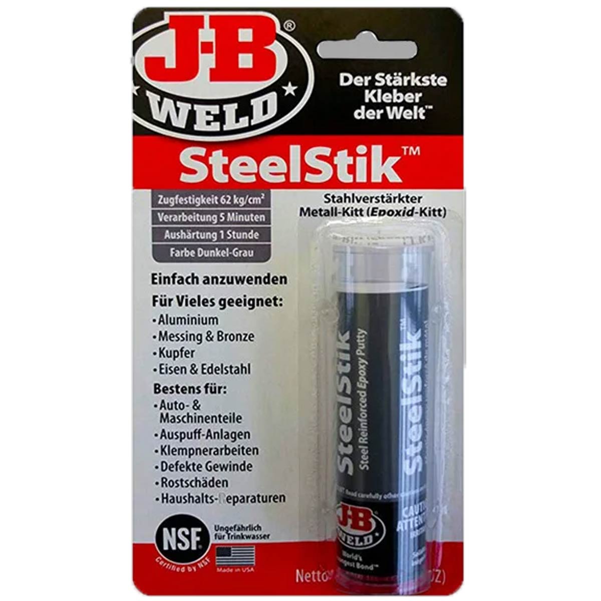 قلم تعمیراتی پایه فلز جی بی ولد JB-WELD SteelStik