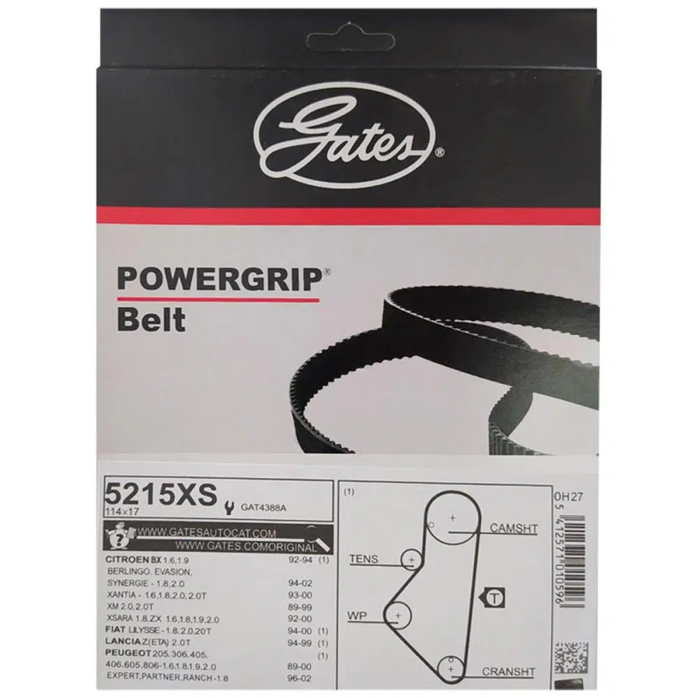 تصویر تسمه تایم پژو ۴۰۵ پاورگریپ POWEGRIP 5215XS