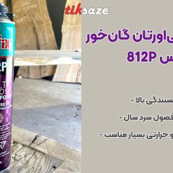 تصویر نمایندگی اسپری فوم پلی‌اورتان گان‌خور آکفیکس AKFIX 812P