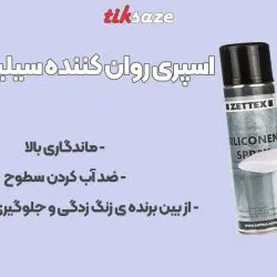 تصویر کاربرد اسپری روان کننده سیلیکون زتکس ZETTEX