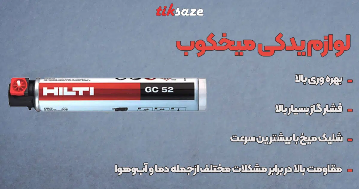تصویر کاربرد لوازم یدکی میخکوب