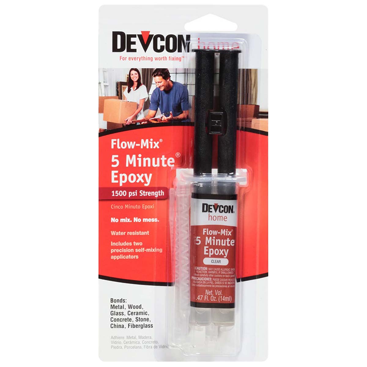 چسب اپوکسی دوکن ۵ دقیقه‌ای سرنگی DEVCON epoxy