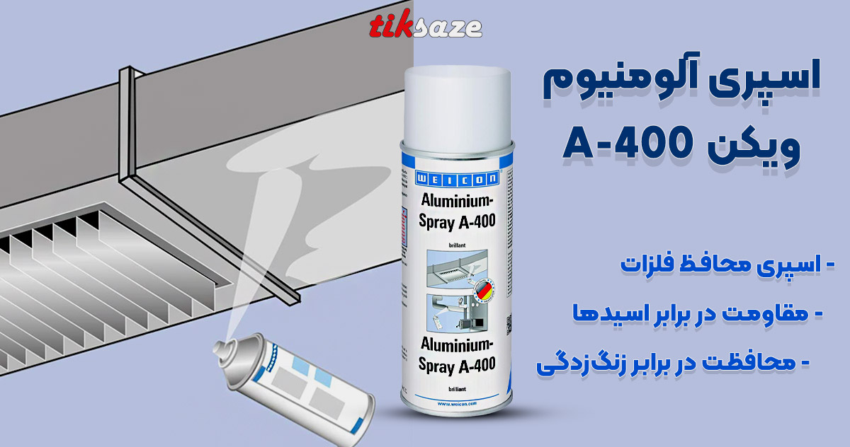 تصاویر کاربردی اسپری آلومینیوم ویکن VEICON A-400