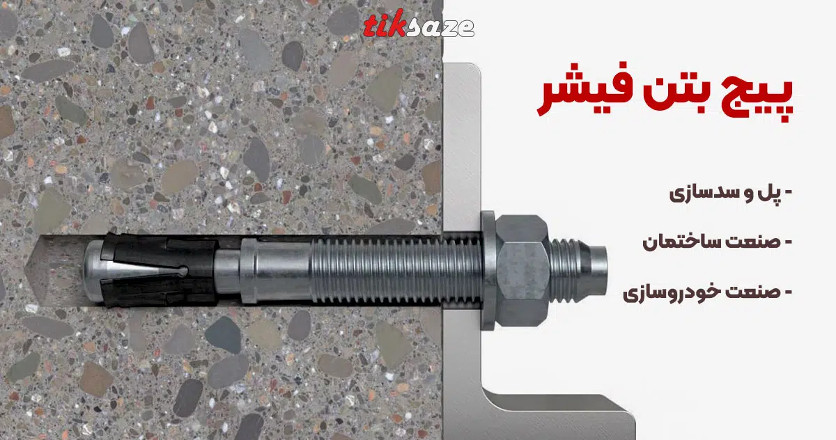 تصویر کاربردی پیچ بتن فیشر