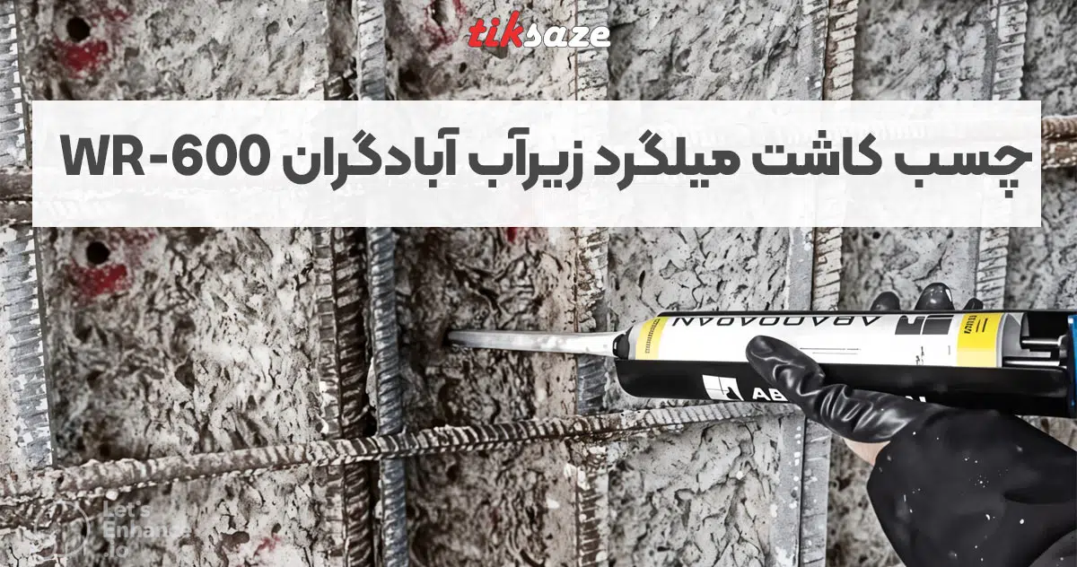 تصویر خرید چسب کاشت میلگرد زیرآب آبادگران ABADGARAN WR-600