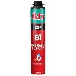 12965اسپری فوم پلی‌اورتان ضد حریق آکفیکس AKFIX B1 820P