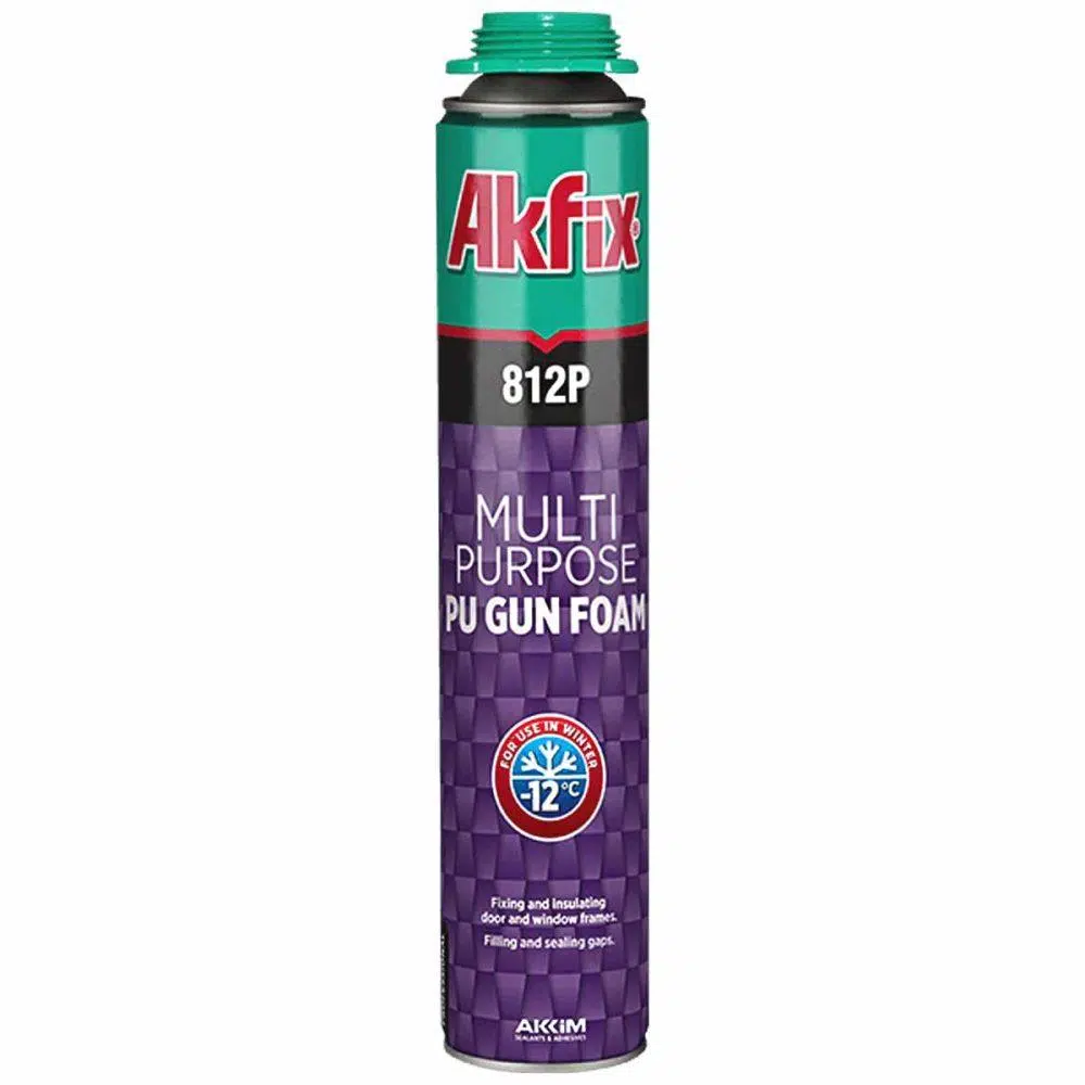 تصاویر اسپری فوم پلی‌اورتان گان‌خور آکفیکس AKFIX 812P