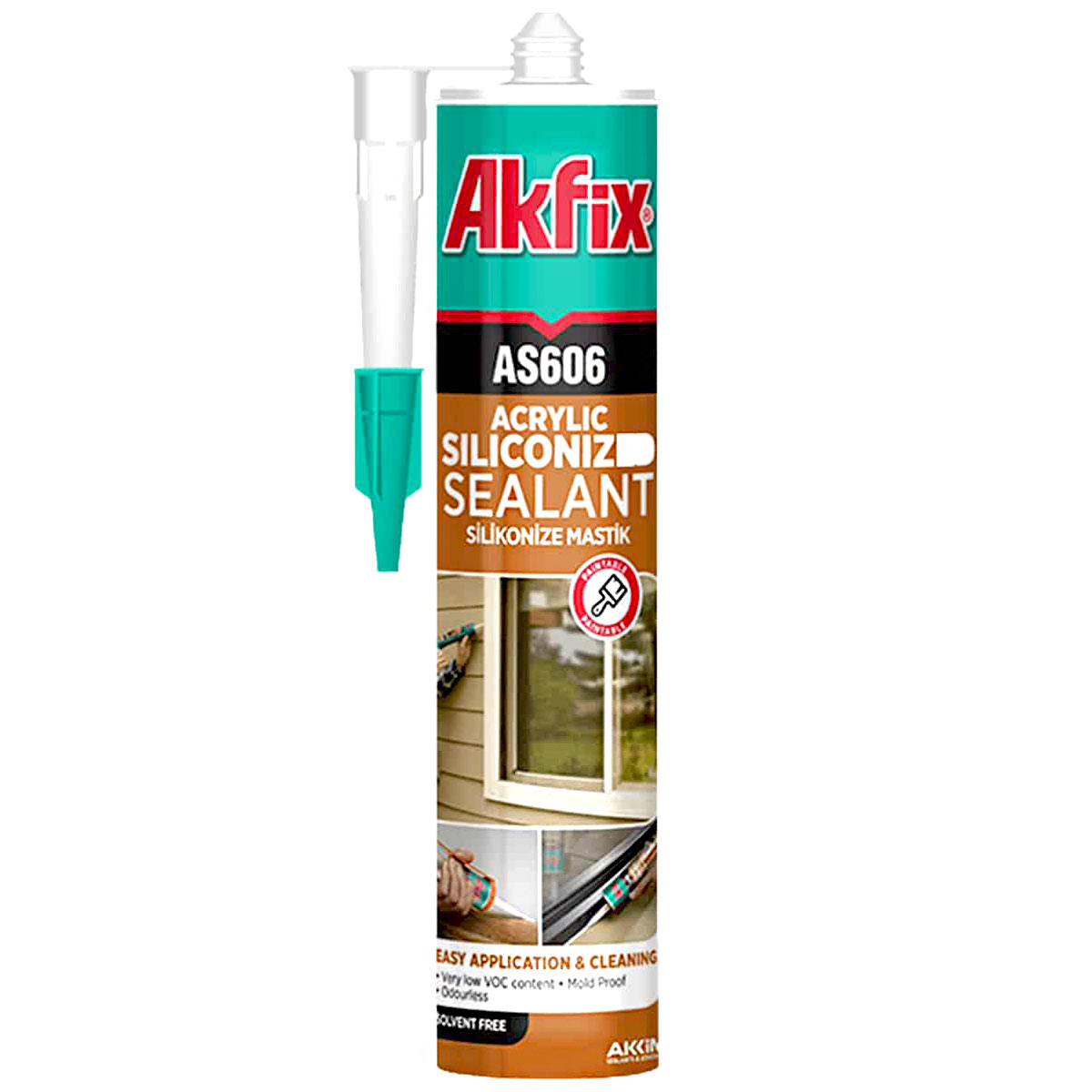 درزگیر اکرلیک سیلیکونی آکفیکس AKFIX AS606