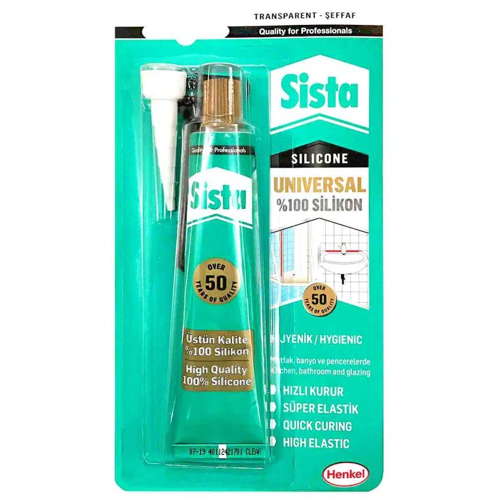 تصویر چسب سیلیکون سیستا ۵۰ گرمی SISTA SILICONE
