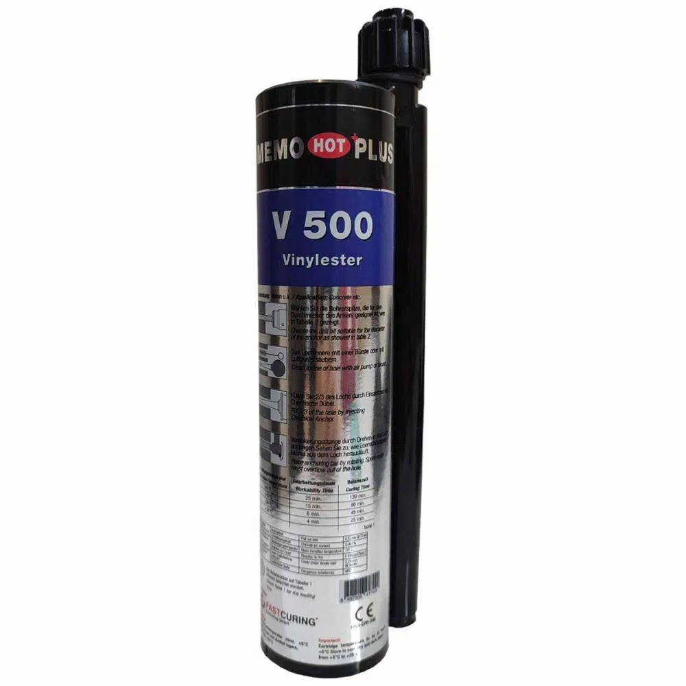 تصویر چسب کاشت میلگرد ممو هات پلاس V500
